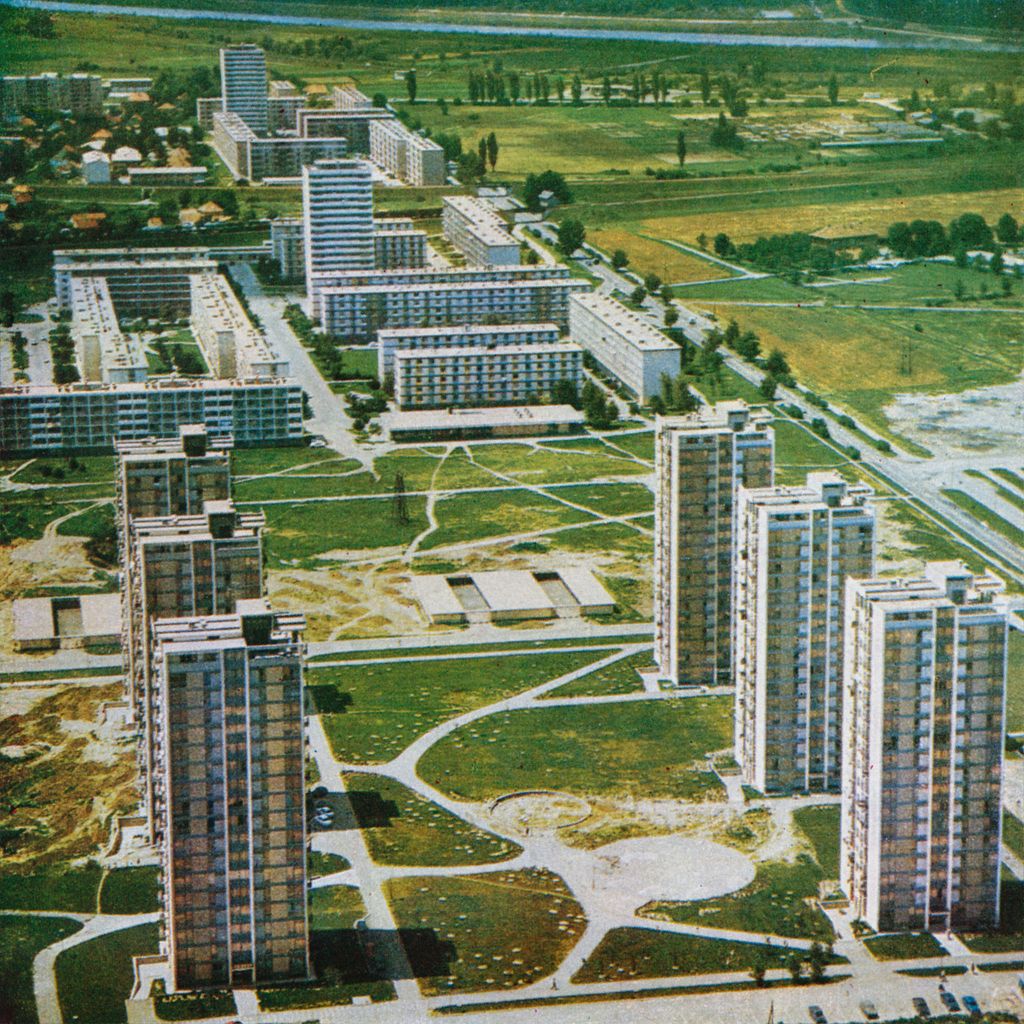 Savski gaj, Trnsko, Siget, Aleja Borisa Kidriča (današnja Avenija grada Dubrovnika), oko 1972. godine